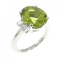 PT ペリドット リング 4.59CT