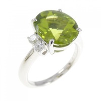 PT ペリドット リング 4.59CT
