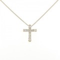 K18YG クロス ダイヤモンド ネックレス 0.50CT