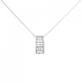 PT ダイヤモンド ネックレス 0.604CT M SI1 エメラルドカット