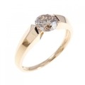 K18PG ソリティア ダイヤモンド リング 0.70CT