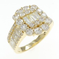 K18YG ダイヤモンド リング 3.00CT