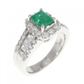 PT エメラルド リング 0.55CT