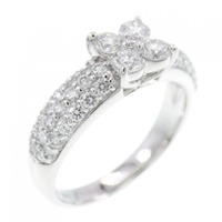 ポンテヴェキオ フラワー ダイヤモンド リング 0.70CT