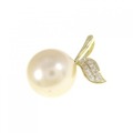K18YG 白蝶パール ペンダント 12.2mm