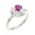 PT ルビー フラワー リング 0.41CT