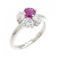 PT ルビー フラワー リング 0.41CT