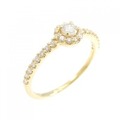 【リメイク】K18YG ダイヤモンド リング 0.30CT