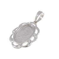 【新品】PT(枠) ダイヤモンド インゴット ペンダント 0.04CT