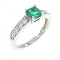 PT エメラルド リング 0.30CT