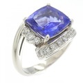 PT タンザナイト リング 3.72CT