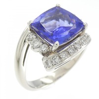 PT タンザナイト リング 3.72CT