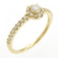 【リメイク】K18YG ダイヤモンド リング 0.30CT