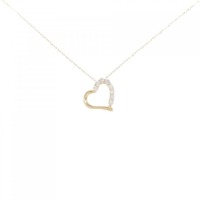 【新品】K18YG ハート ダイヤモンド ネックレス 0.10CT