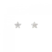 【新品】K18WG ダイヤモンド ピアス 0.20CT