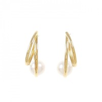 【新品】K18YG アコヤパール ピアス 7mm