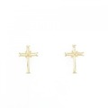 【新品】K18YG クロス ピアス