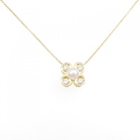 750YG フラワー アコヤパール ネックレス 5.3mm