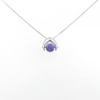 K18WG タンザナイト ネックレス 0.50CT