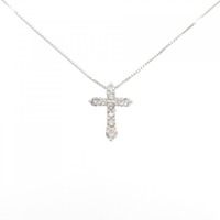 PT クロス ダイヤモンド ネックレス 0.50CT
