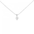K18WG ダイヤモンド ネックレス 0.2CT