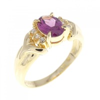 K18YG ガーネット リング