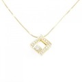 K18YG ダイヤモンド ネックレス 0.43CT