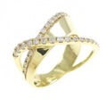 K18YG ダイヤモンド リング 0.40CT