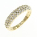 K18YG パヴェ ダイヤモンド リング 0.50CT