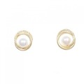 【新品】K18YG アコヤパール ピアス 5mm