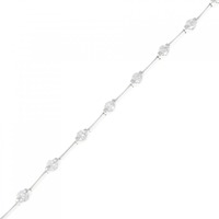 K18WG ダイヤモンド ブレスレット 1.05CT