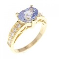 K18YG ハート サファイヤ リング 1.92CT