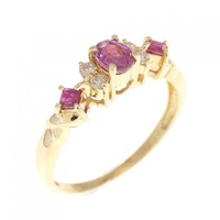 K18YG ルビー リング