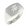 PM 印台 ダイヤモンド リング 0.24CT