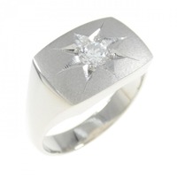 PM 印台 ダイヤモンド リング 0.24CT