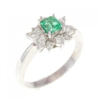 PT エメラルド リング 0.27CT