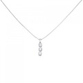 PT スリーストーン ダイヤモンド ネックレス 0.60CT
