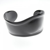 ティファニー ブラック ボーン カフ バングル