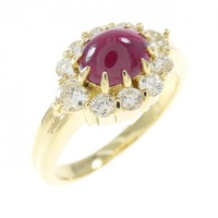 K18YG ルビー リング 0.970CT