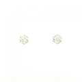 K18PG ソリティア ダイヤモンド ピアス 0.43CT