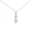 K18WG ダイヤモンド ネックレス 0.30CT