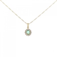K18YG エメラルド ネックレス 0.23CT