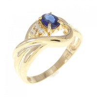 K18YG サファイヤ リング 0.32CT