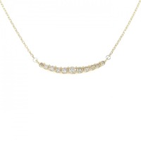 K18YG ダイヤモンド ネックレス 0.20CT