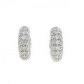 PT パヴェ ダイヤモンド ピアス 0.50CT