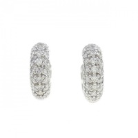PT パヴェ ダイヤモンド ピアス 0.50CT