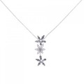 ポンテヴェキオ フラワー ダイヤモンド ネックレス 0.37CT