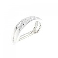 750WG ダイヤモンド ピンキー リング 0.33CT