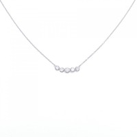 K18WG ダイヤモンド ネックレス 0.40CT