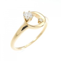 K18YG ムーン ダイヤモンド リング 0.119CT